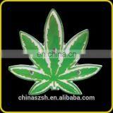 Marijuana Leaf Shaped LED Pins Badge For Promotion and Advertising