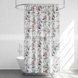 Polyester Digital Printing Blue Flower Shower Curtain For Girl thumbnail-3