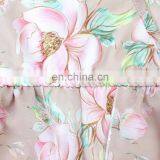 2019 New Arrival Chiffon Flyaway Romper Floral Flower Printed Baby Little Girls Romper Whosale Price Baby Jumpsuit thumbnail-5