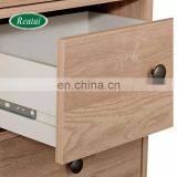 Dressing Table Coiffeuse Tocador Makeup Dressers Pink Mirror White Wood Wooden Style Sets Modern thumbnail-6