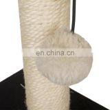 Wholesale Wood Sisal Wooden Parts Pet Products Strong Scratcher Small Pet Cat Tree Post thumbnail-3