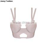 Jenny Fashion Wholesale 2016 New White Beige Red Yellow Sey Cute Women Strap Bandage Bustier Crop Tops thumbnail-4