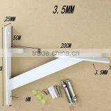 European Quality Lowest Price More Thickness Heavy Duty Shelf Bracket With Powder Coated thumbnail-1