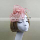 Elegant Feather Fascinator Sinamay Derby Races Hat thumbnail-3