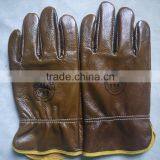 Cow Funiture Leather Gloves, Safety Working Leather Gloves for Workers thumbnail-2