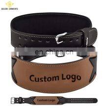 Bodybuilding Weight Lifting Gym Fitness Leather Belts Gym Training Weightlifting Leather Belts thumbnail-2