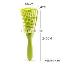 America African Tangle Knot, Dry Wet Curly Scalp Massage Comb Women Detangler Hairbrush for for Salon Hairdressing Styling Tool/ thumbnail-3