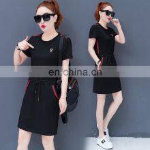 Manufacturers Wholesale Waist Dress Loose Casual Sports Bag Hip Skirt Plus Size Women's S-5XL thumbnail-3