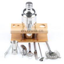 Customized Portable Egypt Stainless Steel Bartender Kit Tools Bar Set Cocktail Shaker thumbnail-3
