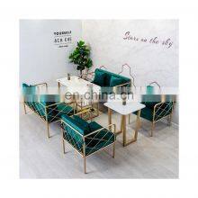 Beauty Salon Station Waiting Sofa Barber Shop Reception Couch Velvet Waiting Chair