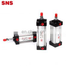 SNS SC Series aluminium alloy double/single acting standard pneumatic air compact cylinder with PT/NPT port