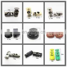 Custom High Quality Thicken Durable Low-Key Black Zinc Alloy Metal Rope Stopper For Shoes thumbnail-5