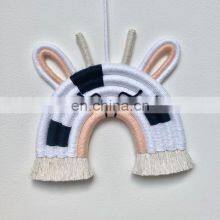 Hot Sale Macrame Rainbow Wall Decor Cow Nursery Decor Boho Kids Room Decoration Vietnam Manufacturer thumbnail-4