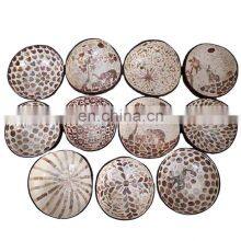 Best Seller Coconut Bowl Brown Mother of Pearl From 100% Natural Salad Bowls Made in Vietnam Manufacturer thumbnail-1