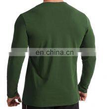 Men's Outdoor Sports Fitness Wear Cotton Slim Fit Pullover Crewneck Sweatshirt Casual Blank Custom Man Gym Long Sleeve T Shirts thumbnail-5