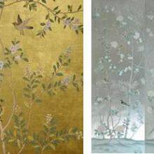 Gold Foil and Silver Foil Wallpaper