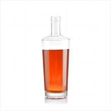 750 ML 620g Customized Round Shape Super Flint Glass Bottle for Vodka Gold Supplier SinoBottles Packaging thumbnail-4