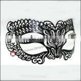 Fast Delivery Small Wholesale Venetian Party Mask, Filigree Metal Party Mask Black Masquerade Metal Party Mask thumbnail-3