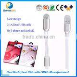 2 in 1 Charging I-phone and Micro at the Same Time New Design thumbnail-2