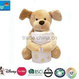 Plush Dog Blanket Set/animal Blanket Set/baby Blanket With Plush Dog Toy thumbnail-2