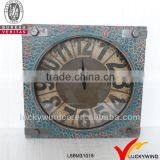 Shabby Chic Home Decoration Antique Industrial Wall Clocks Square