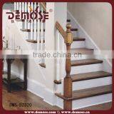Carving Wooden Stair Square Handrail Floor Flange