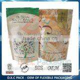 Aluminum Foil Stand Up Brown Paper Packaging Bag With Zipper thumbnail-2