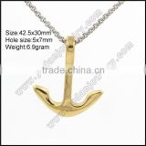 wholesale 18k gold anchor pendant necklaces                        
                                                                                Supplier's Choice