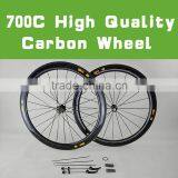 2015 New High Stiffness Full Carbon Fiber Road Bike Wheels 700c thumbnail-1