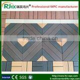 Balcony Waterproof Outdoor Wpc Floor Covering/wpc Interlocking Decking Tiles