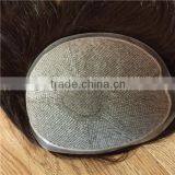 Natural Looking 100% Silk Top Human Hair Toupee for Women thumbnail-3