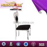 Stainless Steel With Velvet Fabric Heart Shaped Back Wedding Chair Quality Choice thumbnail-4