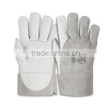 high quality cow split leather welding gloves with EN 420