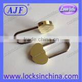 40MM High Polished Brass Heart Love Padlocks For Wedding