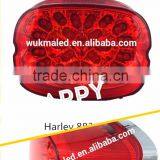 Spark Led Tail Light With Smoke Lens and License Plate Light for Harley Glide Dyna Sportster Harley 883 thumbnail-1