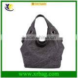 Fashion Washed Canvas Tote Bag for Women thumbnail-3