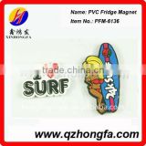 Personalized Soft PVC Surfing Fridge Magnets