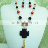 Handmade Gemstone Beads Beaded Necklaces Best Quality Hot Selling Handmade Designer Statement Necklace thumbnail-2