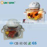 S696CW 12L Glass Bowl Halogen Oven thumbnail-2