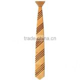 Striped Wooden Necktie in Cherry