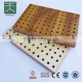 Sound Absorption Mdf Wooden Perforated Acoustic Wall Panel Sound Insulation Auditorium Acoustic Material for Auditorium and Gym thumbnail-1