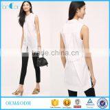 Ladies Tops Images Sleeveless Buttondown India Wholesale Cotton Tunic thumbnail-1