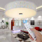 High Brightness SMD5730 Iron Ceiling Lights Round Acrylic lampshade Crystal Ceiling Lights