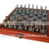 2014 The Classic Chess Wooden Board Metal Chessman