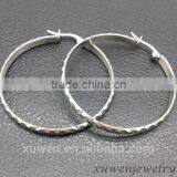 Ladies Thin Wire Stainless Steel Bulk Hoop Earrings thumbnail-2