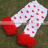 KP-LWR008 Lovely red heart children leg warmer infant legging 2015