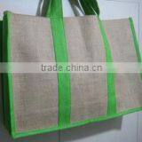 Green & Silver Color Jute Promotional Bag thumbnail-1