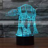 3D Optical Night Light Dog Carrier 7 RGB Light Colors 10 LEDs AA Battery or DC 5V Mixed Lot thumbnail-6