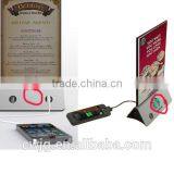 China Wholesale High Quality Restaurant Power Bank Menu Holder 13000mAh With 4 Ports USB thumbnail-4