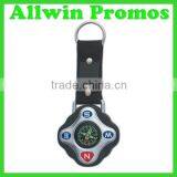 Promotional Mini Plastic Compass With Lanyard Keychain thumbnail-3